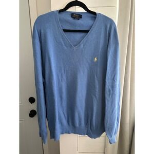 Polo Ralph Lauren Pullover Sweater Mens 4XB Big Lightweight Preppy Minimalist